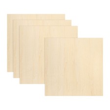 4Pcs Basswood Sheets 16 x 16 x 1/8 Inch for Painting, Aircraft Model
