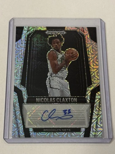 2024-25 Panini Prizm Black Nicolas Claxton Auto Signatures Mojo /25 #SIG-CLX