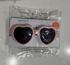 Carters Girls Heart Shaped Sunglasses in Pink