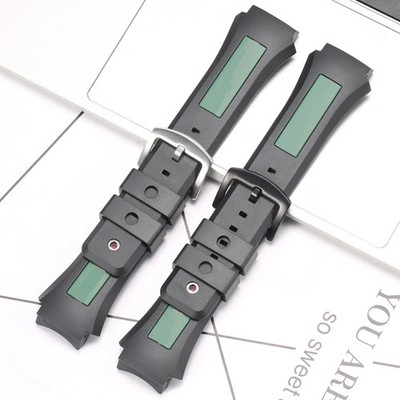 Rubber Watch Strap for Gu.cci YA137 Series Black Unisex Band Watch Accessories