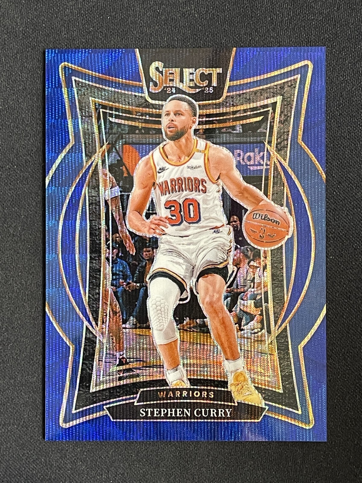 2024-25 Panini Select Stephen Curry #7 Concourse Blue Wave /75