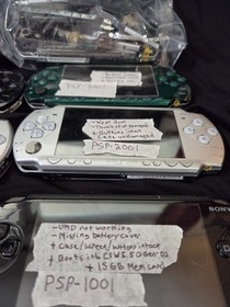Lot Of 8 PSP's In Various Conditions, For Parts Only! (Read Description)