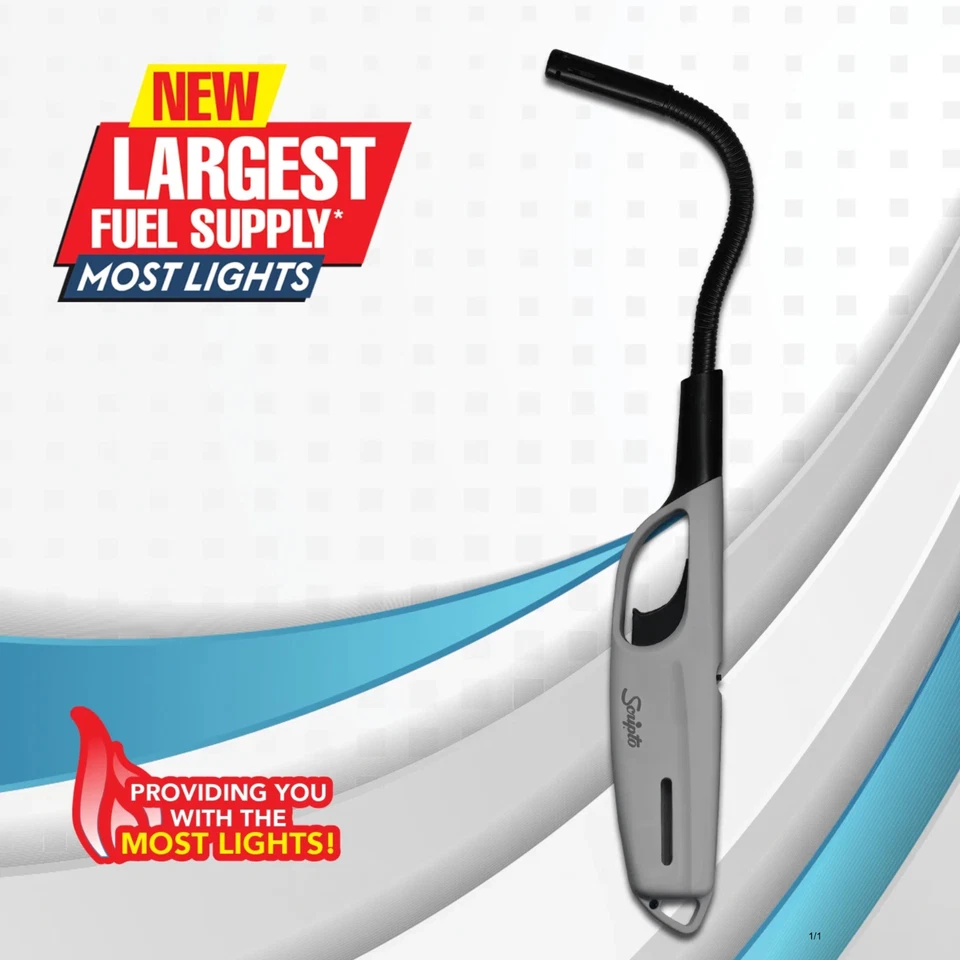 Encendedor de llama Scripto multiusos utilitario objetivo N máximo flexible, paquete de 3 Decoflex Foto 4 de 4