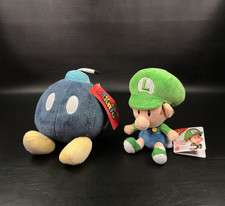 Super Mario Bros. Plush 6" Lot - Baby Luigi All Star Col. Bob-omb Nintendo NWT