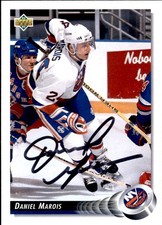 Daniel Marois Signed Auto 1992-93 Upper Deck card New York Islanders