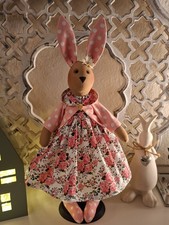 Oster Hase Tilda Puppe Deko Shabby Chic Landhaus Rosen