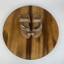 New Big Kids Kurt Geiger Mini Deliah Tan Leather Strappy Slingback Sandal Size 1