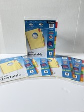 Avery 11111 Big Tab Insertable Dividers 8 Tab Multicolor 5 Pack Sealed