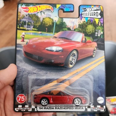 Hot Wheels Boulevard  04 Mazda Mazdaspeed Miata Red #75,Free shipping&Protector