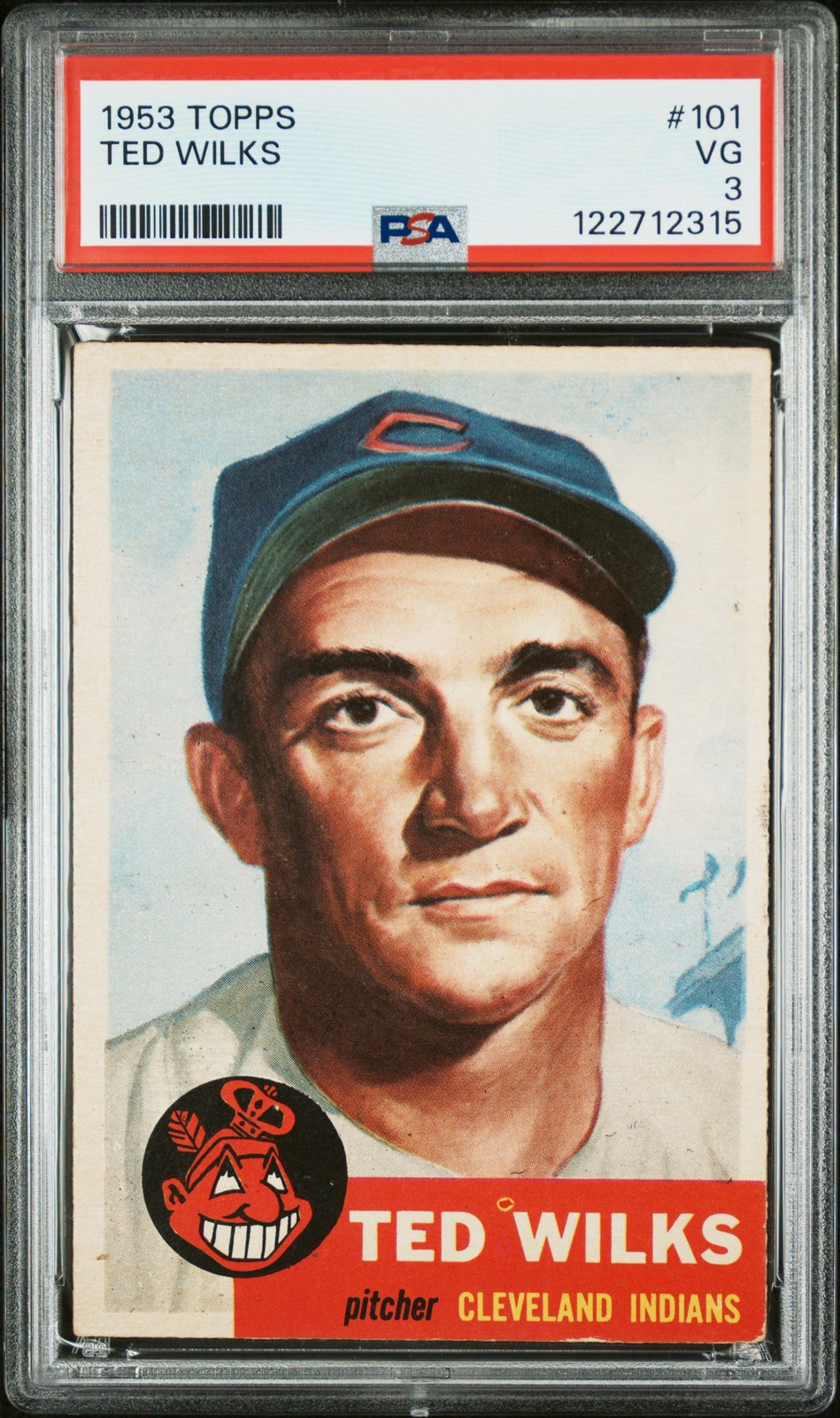 1953 TOPPS #101 TED WILKS PSA 3