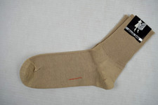 Vintage Socks 50s 60s Beloit Hosiery Tan Wool Cotton Above Ankle 9-10 New