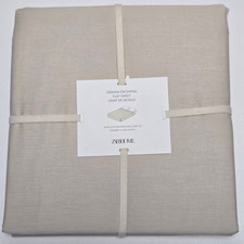 Zara Home Lenzuolo Superiore in Percallo di Cotone - 210 x 280 cm - Vaniglia (0428 E1+)