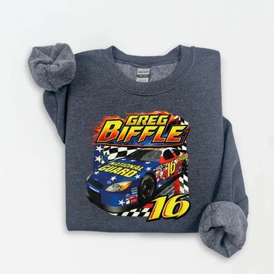 Vintage 90s Nascar Greg Biffle Sweatshirt, Tribute 1969-2025  Greg Biffle
