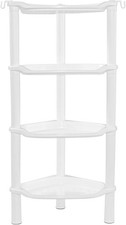 4 Tier Corner Shower Caddy, Rustproof, Plastic Shower Organizer for Bathroom,...