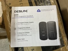 DESLOC Smart Door Lock B200, Smart Deadbolt Lock, Keyless Entry Door Lock, Black