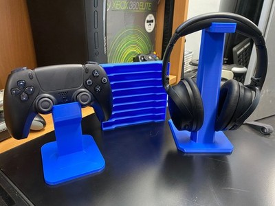 PS5 Zubehörpaket für Kopfhörer, Controller und Spiele blau