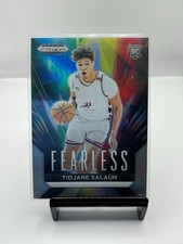 2024-25 Panini Prizm Draft Picks - Fearless Tidjane Salaun #4 Silver Prizm (RC)