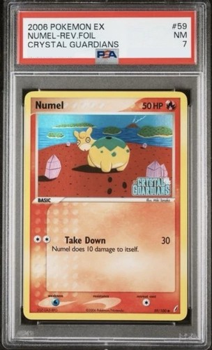 2006 Pokemon Numel EX Crystal Guardians Reverse Holo Foil PSA 7 NEAR MINT Pop 9!