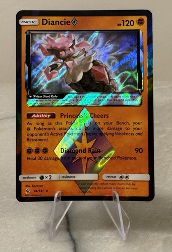 Pokemon TCG - Diancie Prism Star - 74/131 Holo Rare - Forbidden Light - Nm