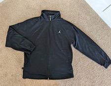 Nike Air Jordan Men's Black Mesh DriFit Jacket Jumpman M Warm Up Basketball Run