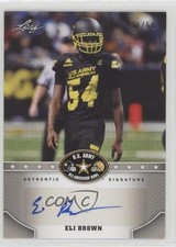 2015 Leaf US Army All-American Bowl Silver 37/50 Eli Brown #BA-EB1 Auto 2u6