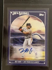 2023 Topps Joy of Baseball Bob Ross Joey Bart #23D Auto Blue #'d /50