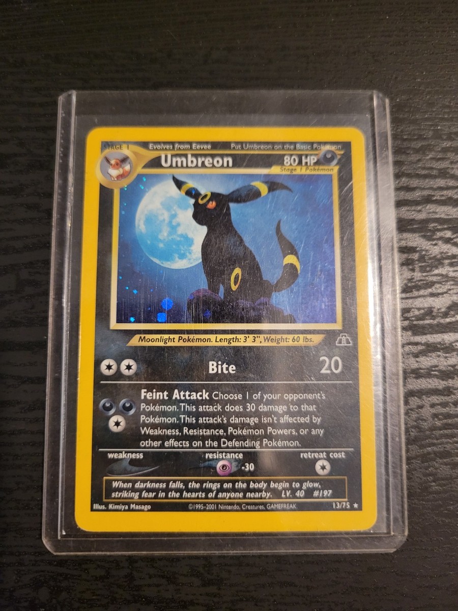 Pokemon TCG NM Umbreon 13/75 Neo Discovery Unlimited Holo