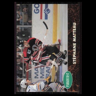 Stephane Matteau #259 1991 Parkhurst Chicago Blackhawks Hockey Card NHL NM
