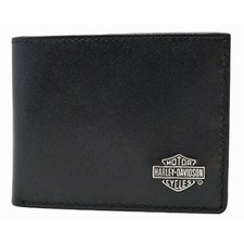 Harley-Davidson  Men's Bar  Shield  Medallion Billfold Wallet  Gift Box  RFID