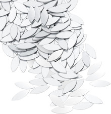 300Pcs Leaf Shape Craft Mirrors Mosaic Tiles Self-Adhesive Mini Leaves Petal Sha
