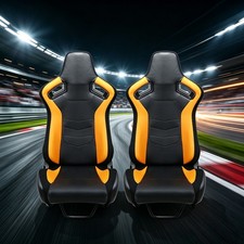 Pair Universal Adjustable Sport Racing Seats Car Seat With Sliders For Car Suv Pair Universal Adjustable Sport Racing Seats Car Seat With Sliders For Car Suv
