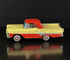 Vintage TN Nomura Tin Litho Friction Powered 1958 Ford Skyliner Retractable