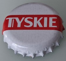Kronkorken Tyskie weiß rot Polen Poland Polska 1 Stück KK Crown cap Bottle