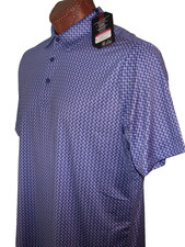 Polo ANTIGUA performance s/s absorbente de humedad talla L ZIG-ZAG LAVANDA MULTI