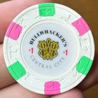 Bullwhacker's Casino Central City Colorado $1 H&C Chip — photo 3