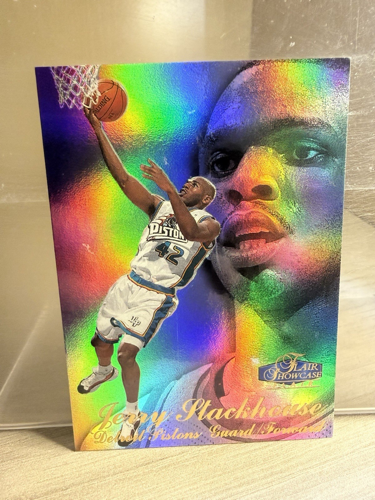 1997-98 Flair Showcase ROW 3 #36 Jerry Stackhouse Detroit Pistons