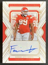 Fabien Lovett 2024 Panini National Treasures Football Rookie Auto RC /35 #140