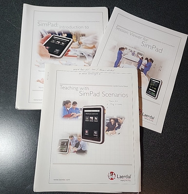 Laerdal SIMPAD Course Manuals & Scenarios--one Cover Has writing*