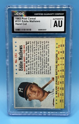 1963 Eddie Mathews #151