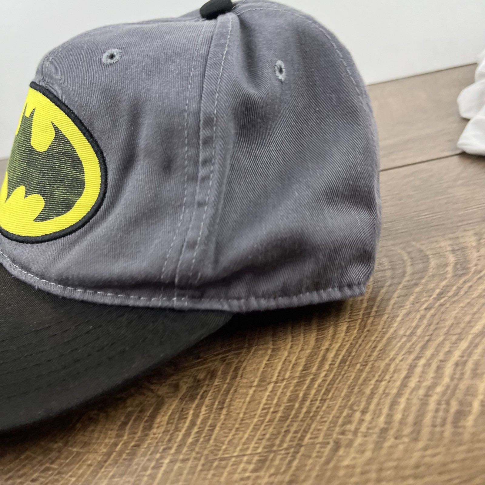 Batman Snapback Hat Gray Cap Adjustable Batman Ha… - image 8