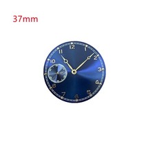 0.4mm Thick Blue 37mm Watch Dial With Hands for ETA 6497 ST3600 Movement Parts l
