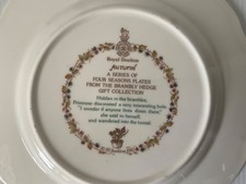 Brambly Hedge Autumn Plate for sale | eBay UK