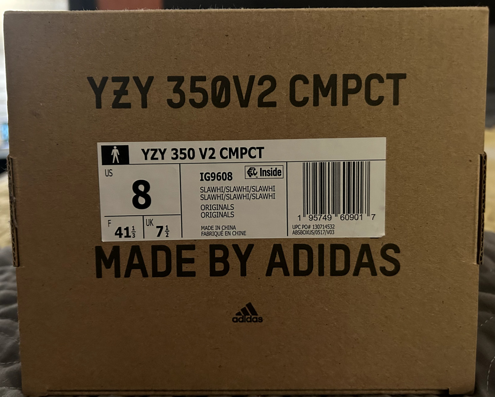 Size 8 - Adidas Yeezy Boost 350 V2 CMPCT Panda