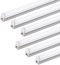 LED Shop Light 4FT 6 Pack 20W 6500K Bright Ceiling Utility Fixture