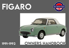 FOR  NISSAN FIGARO 1.0 MANUAL /  HANDBOOK & SERVICE RECORD MAINTENANCE BOOKLET
