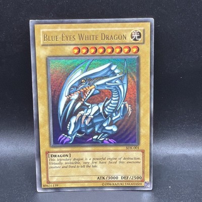 Blue-Eyes White Dragon SDK-001 Ultra Rare WAVY Unlimited Yu-Gi-Oh
