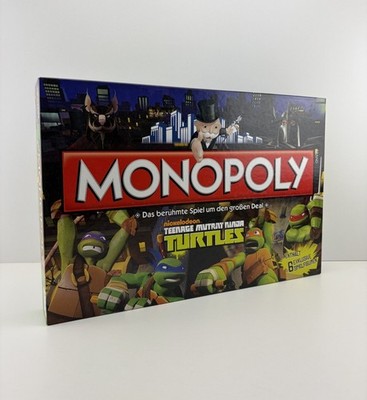 Monopoly Teenage Mutant Ninja Turtles TMNT Komplett 2013 Nickelodeon 6 Figuren