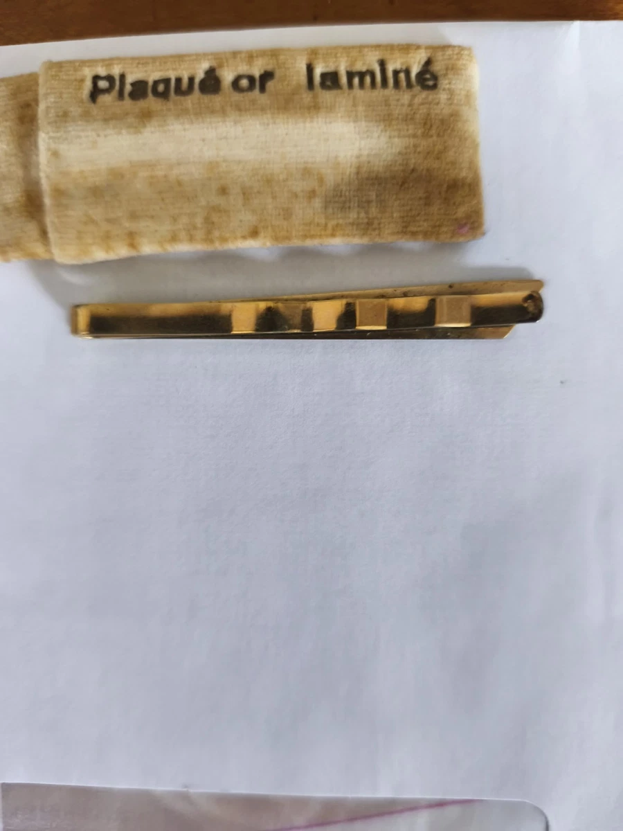Pince à Billets Cravate Vintage – Plaqué Or Laminé – Bijou Homme Rétro