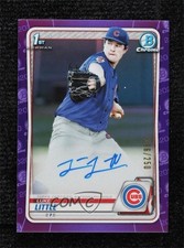 2020 Bowman Draft Chrome Picks Purple Refractor 166/250 Luke Little Auto mq1