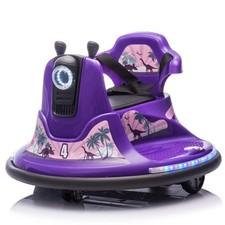 12V Kids Ride On Bumper car W/Parents control,Rotate 360 degrees,Two-handed swit